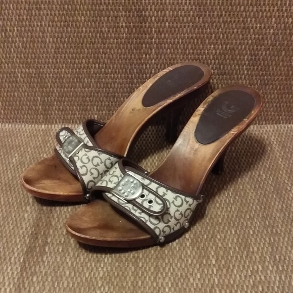 guess wooden heels
